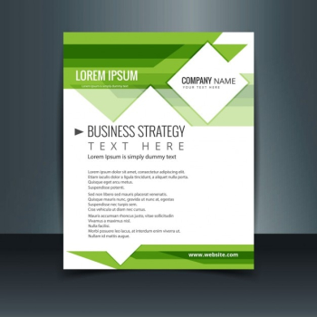 Light green business brochure