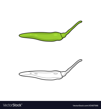 light green chili pepper coloring page light green chili pepper coloring page