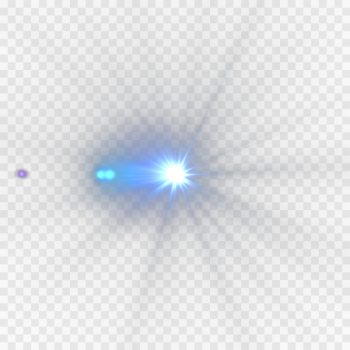 Light Lens flare Transparency and translucency - Blue light effect 