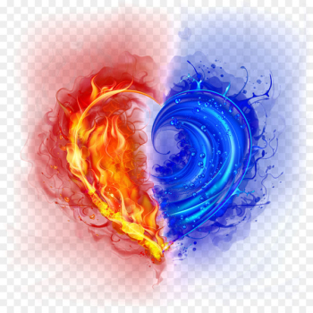 Light Love on Fire Flame - Love cool light effects 