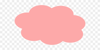 Light Pink Clouds Clip Art At Clker - Pink Cloud Clipart