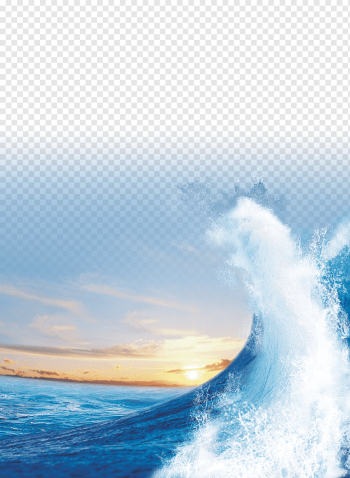 Light Sea Sunset Wind wave, Sea blue, of ocean waves, blue, beach, atmosphere png