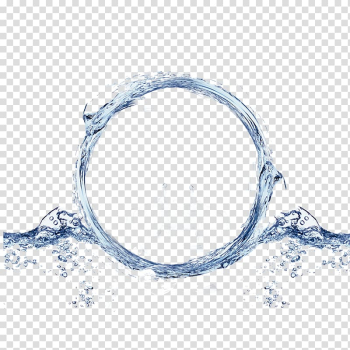 Light Water Circle Wireless Vibration, Daily life water background, water splashing illustration transparent background PNG clipart