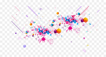 Light Watercolor painting - Colorful fireworks material Light Watercolor painting - Colorful fireworks material