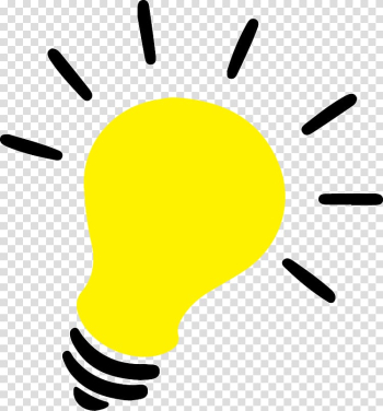 Lightbulb illustration, Thumb Technology Yellow , Light Bulb Free transparent background PNG clipart