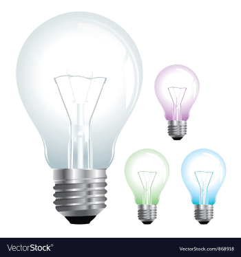 Lightbulb vector image