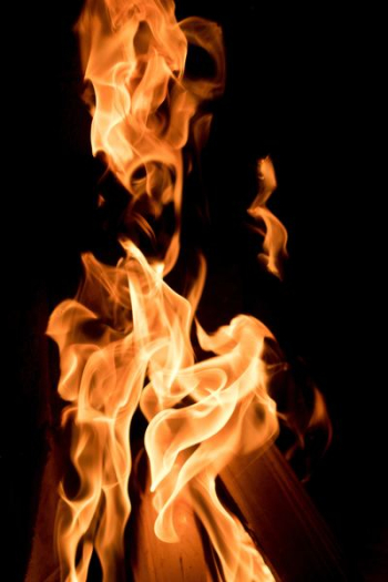 lighted bonfire lighted bonfire