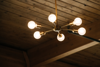 Lighted Brass Chandelier Lighted Brass Chandelier
