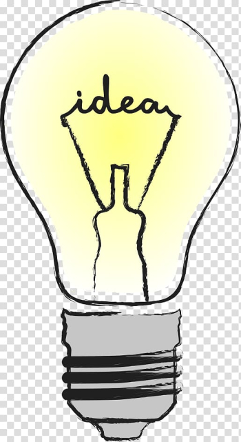 Lighted bulb illustration, Incandescent light bulb Lamp Drawing Icon, Yellow light bulb transparent background PNG clipart