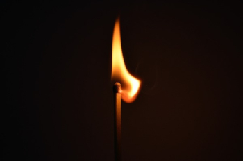 Lighted Burning Match Lighted Burning Match