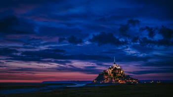 Lighted Castle at Night Lighted Castle at Night