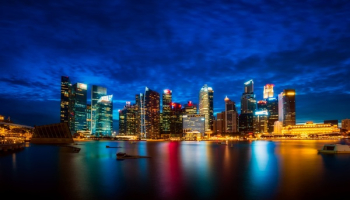 Lighted Cityscape Lighted Cityscape