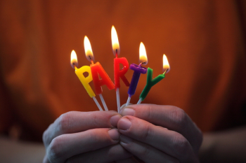 Lighted Party Letter Candles Lighted Party Letter Candles