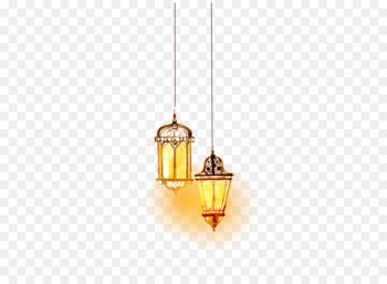 Lighting Islam - Beautiful watercolor Islamic lighting vector 