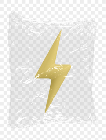 Lightning bolt png plastic bag | Free PNG - rawpixel