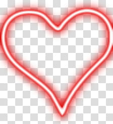 Lights, red heart LED light illustration transparent background PNG clipart