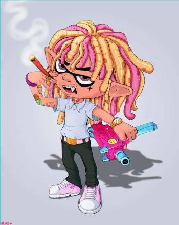 Lil pump splatoon | Editing pt2 | Lil pump, Rapper art, Lil uzi vert