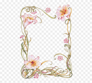Lilies Frame - Floral Frame Lilies Frame - Floral Frame