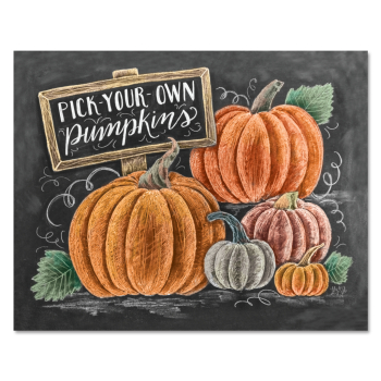 Lily & Val – Fall Pumpkin Patch - Pumpkin Wall Art - Pumpkin Print ...