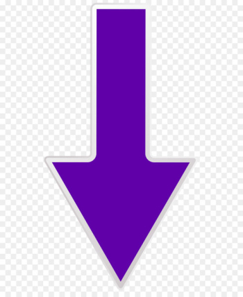 Line Angle Point Design Pattern - Arrow Purple Down Transparent PNG Clip Art Image 