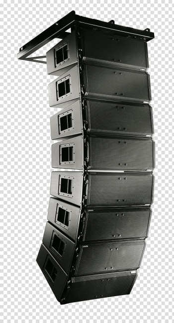 Line array Loudspeaker QSC Audio Products Sound System, Line array Loudspeaker transparent background PNG clipart