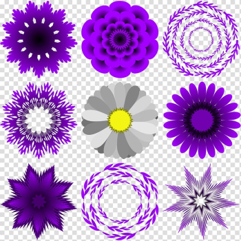 Line art Flower , abstract flower transparent background PNG clipart