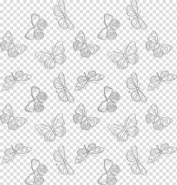 Line art Google Purple , Butterfly transparent background PNG clipart