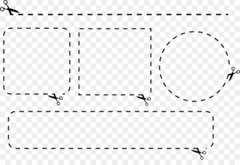 Line - Dashed cut the border Line - Dashed cut the border