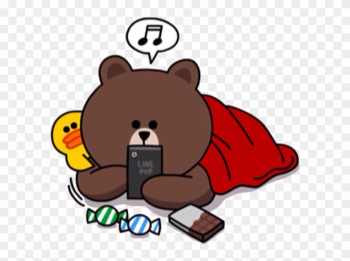 Line Sticker - Line Stickers Brown Line Sticker - Line Stickers Brown