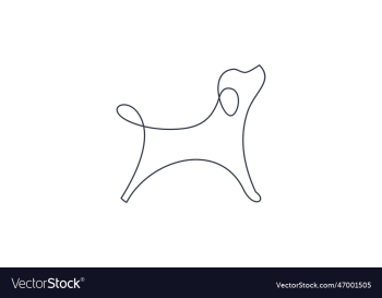 linear dog silhouette dog logo icon linear dog silhouette dog logo icon