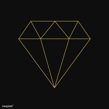 Linear illustration of a diamond | Free stock vector - 518017 Linear illustration of a diamond | Free stock vector - 518017