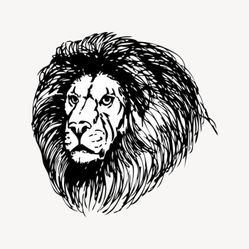 Lion clipart, vintage illustration vector. | Free Vector Illustration - rawpixel Lion clipart, vintage illustration vector. | Free Vector Illustration - rawpixel
