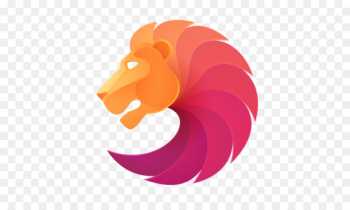 Lion Logo Illustration Design Clip art - degradado background 