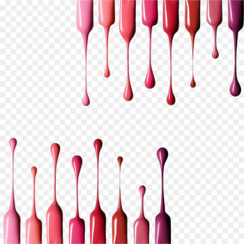 Lip balm Lipstick Cosmetics Nail polish - Lipstick liquid drip 