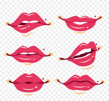 Lip Euclidean vector Mouth - Big red lips Lip Euclidean vector Mouth - Big red lips