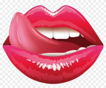 Lip Tongue Mouth Clip Art - Sexy Emojis