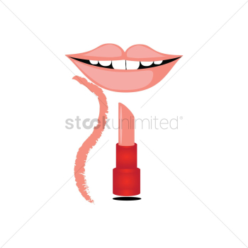 Lips with lipstick Lips with lipstick