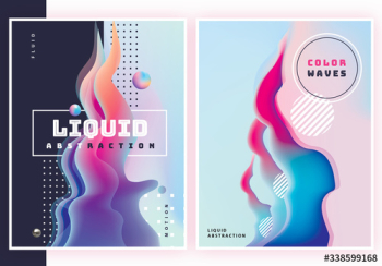 Liquid Abstract Poster Set Liquid Abstract Poster Set