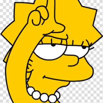 Lisa Simpson Homer Simpson Line art Text Cartoon, cletus simpsons meme transparent background PNG clipart