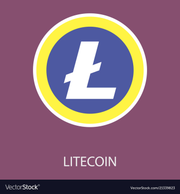 Litecoin ltc outline icon cryptocurrency vector image Litecoin ltc outline icon cryptocurrency vector image