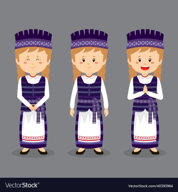 lithuanians character with various expression lithuanians character with various expression