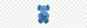 Little Baby Elephant - Baby Stuffed Purple Elephant Greeting Cards Little Baby Elephant - Baby Stuffed Purple Elephant Greeting Cards
