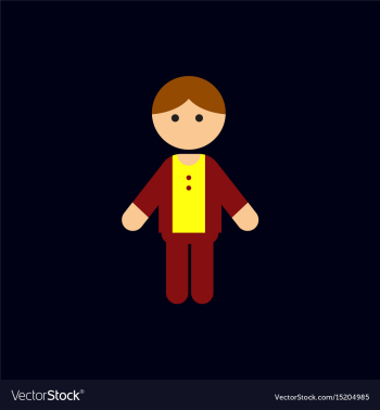Little boy kid child cute boy vector image Little boy kid child cute boy vector image