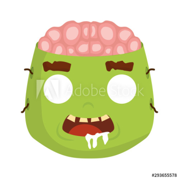 little boy with zombie costume character little boy with zombie costume character