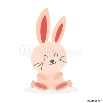 Little cute white bunny Little cute white bunny