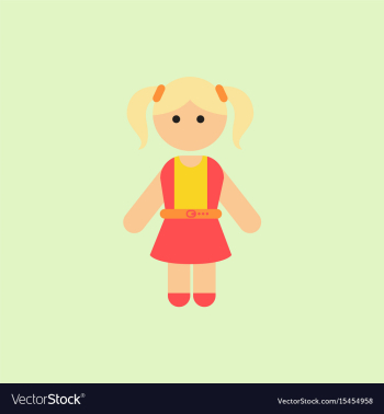 Little girl kid child cute girl vector image Little girl kid child cute girl vector image