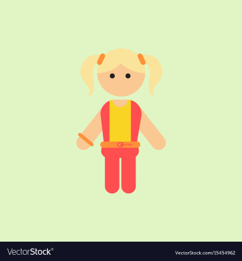 Little girl kid child cute girl vector image Little girl kid child cute girl vector image