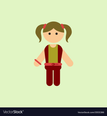 Little girl kid child cute girl vector image Little girl kid child cute girl vector image