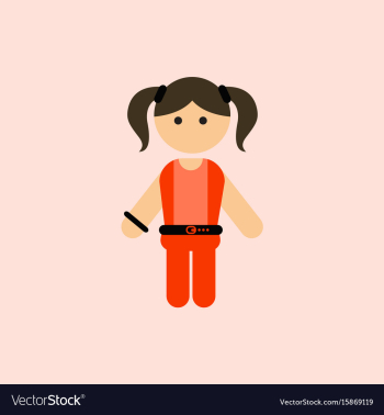 Little girl kid child cute girl vector image Little girl kid child cute girl vector image
