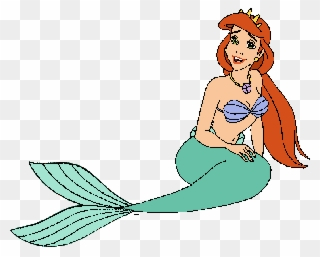 Little Mermaids Mother Athena Clipart - Little Mermaid Queen ...